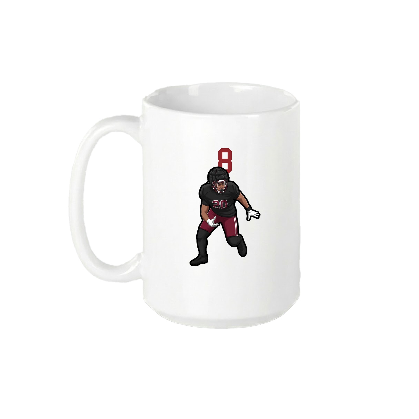 15oz Coffee Mug — Number Top in White