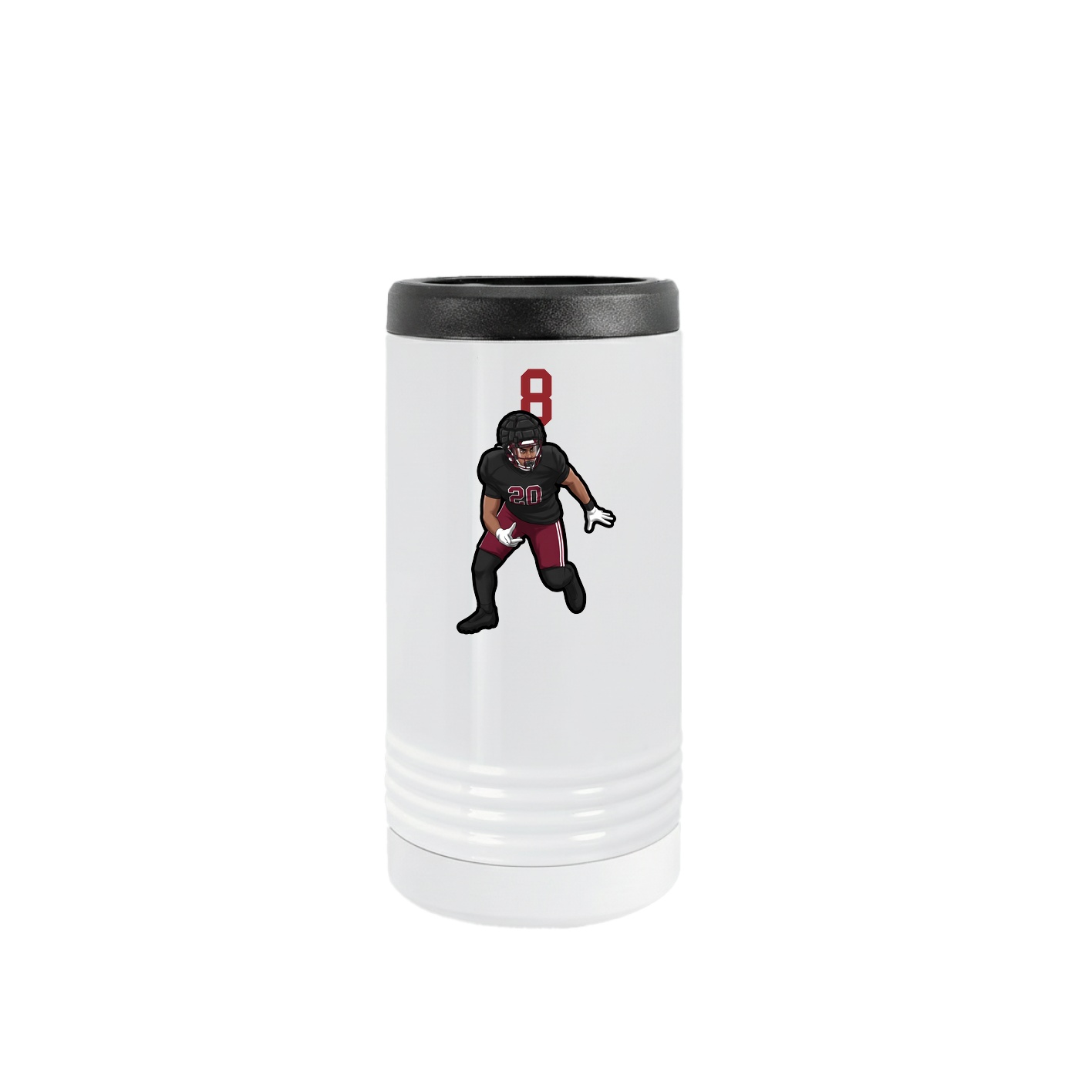 Slim Beverage Holder — Number Top in White