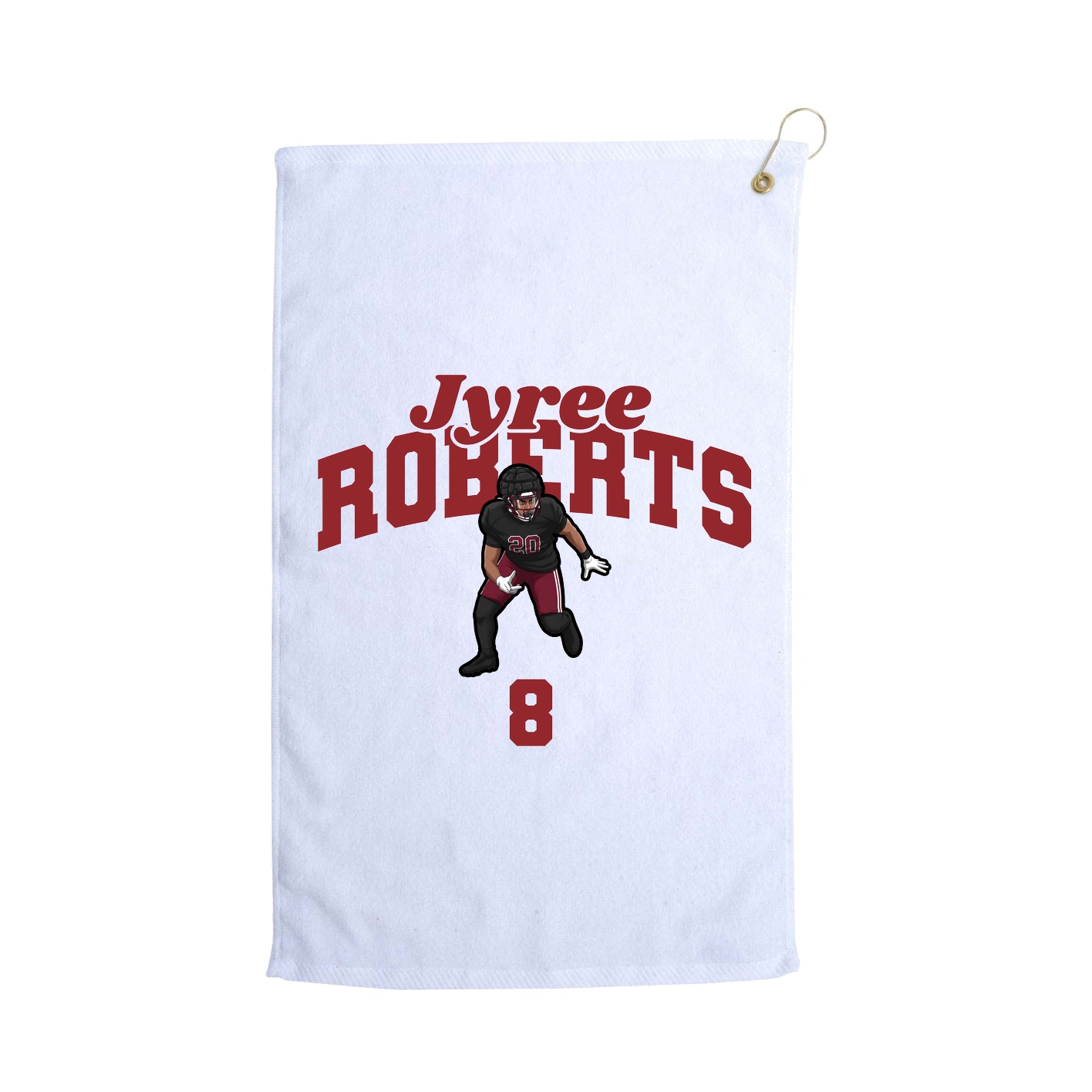 Golf Towel — Signature Arch in White