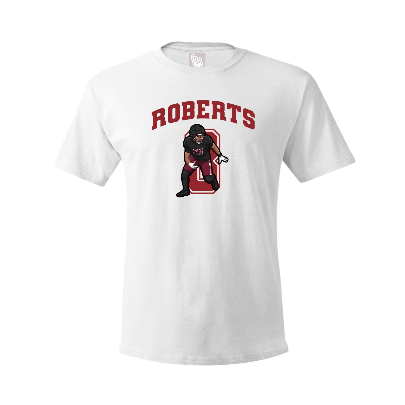 Youth Tee — Number in White