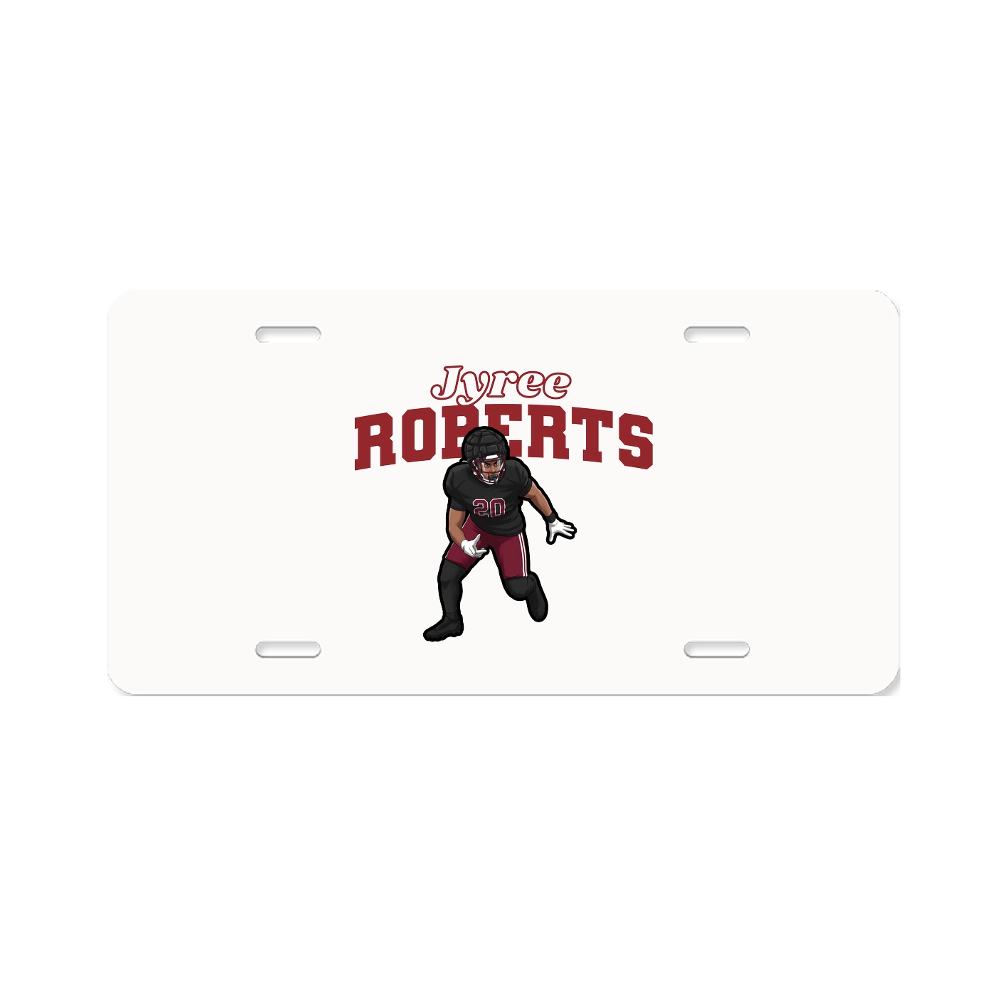 License Plate — Name Arch in Classic