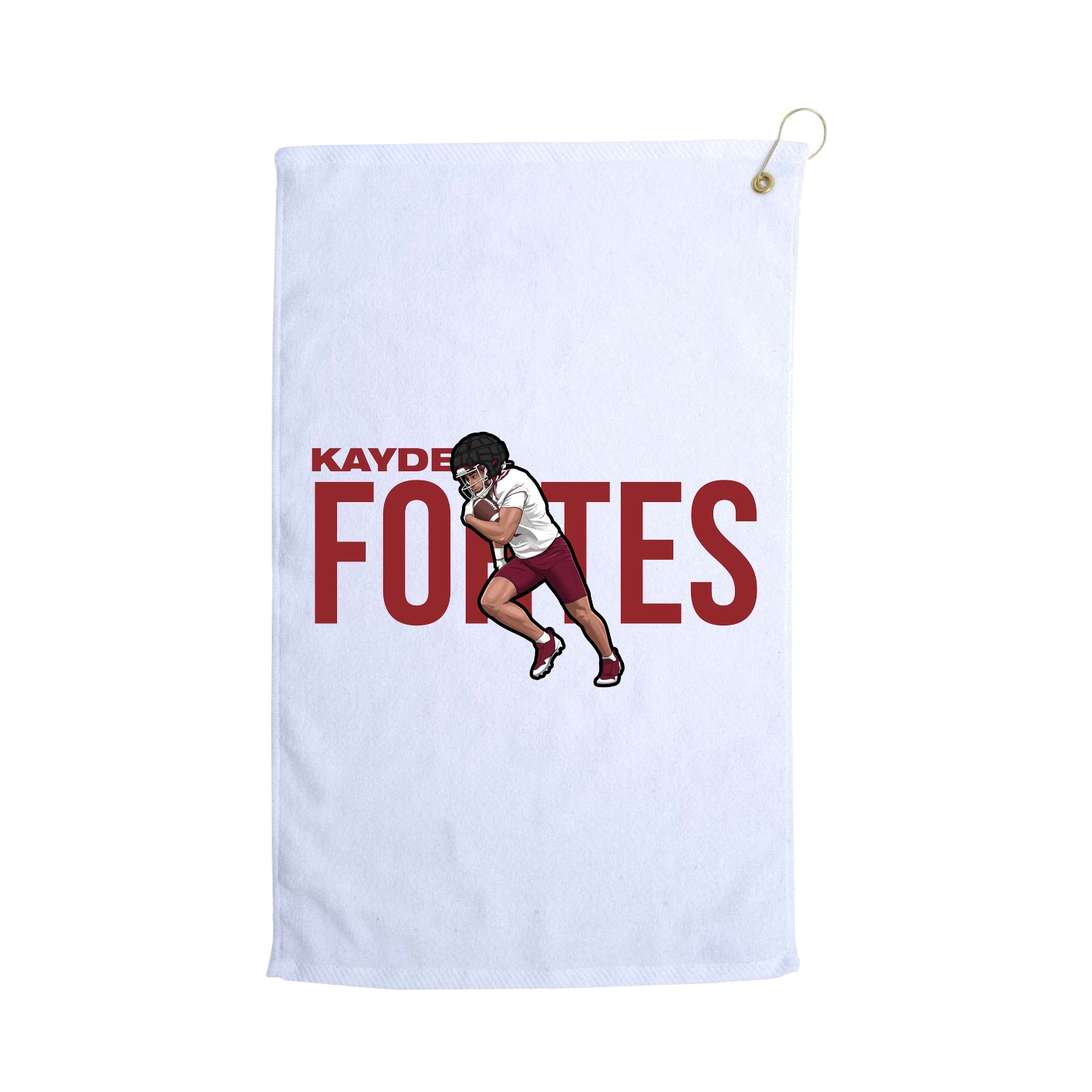 Golf Towel — Player Name in White