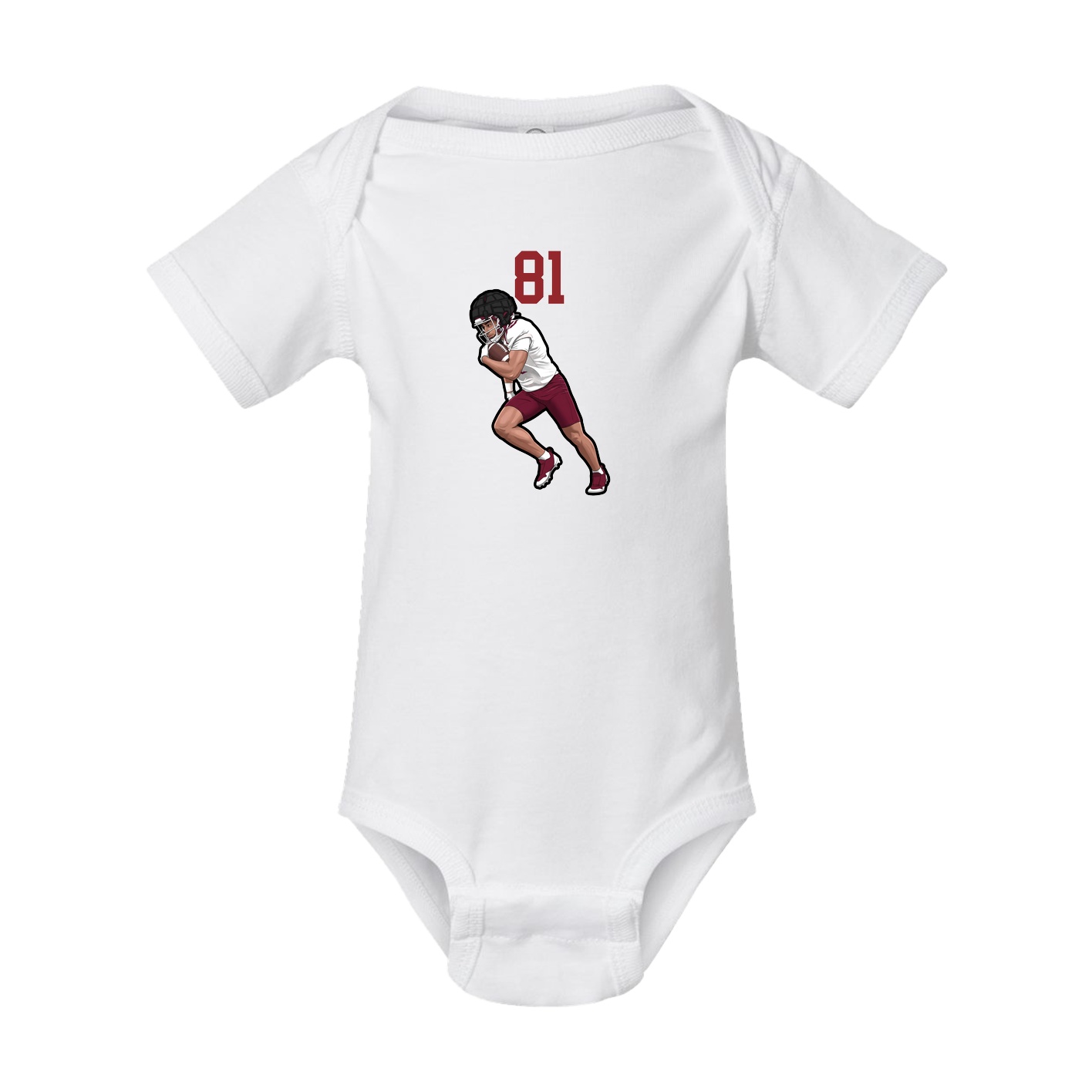 Baby Onesie — Number Top in White