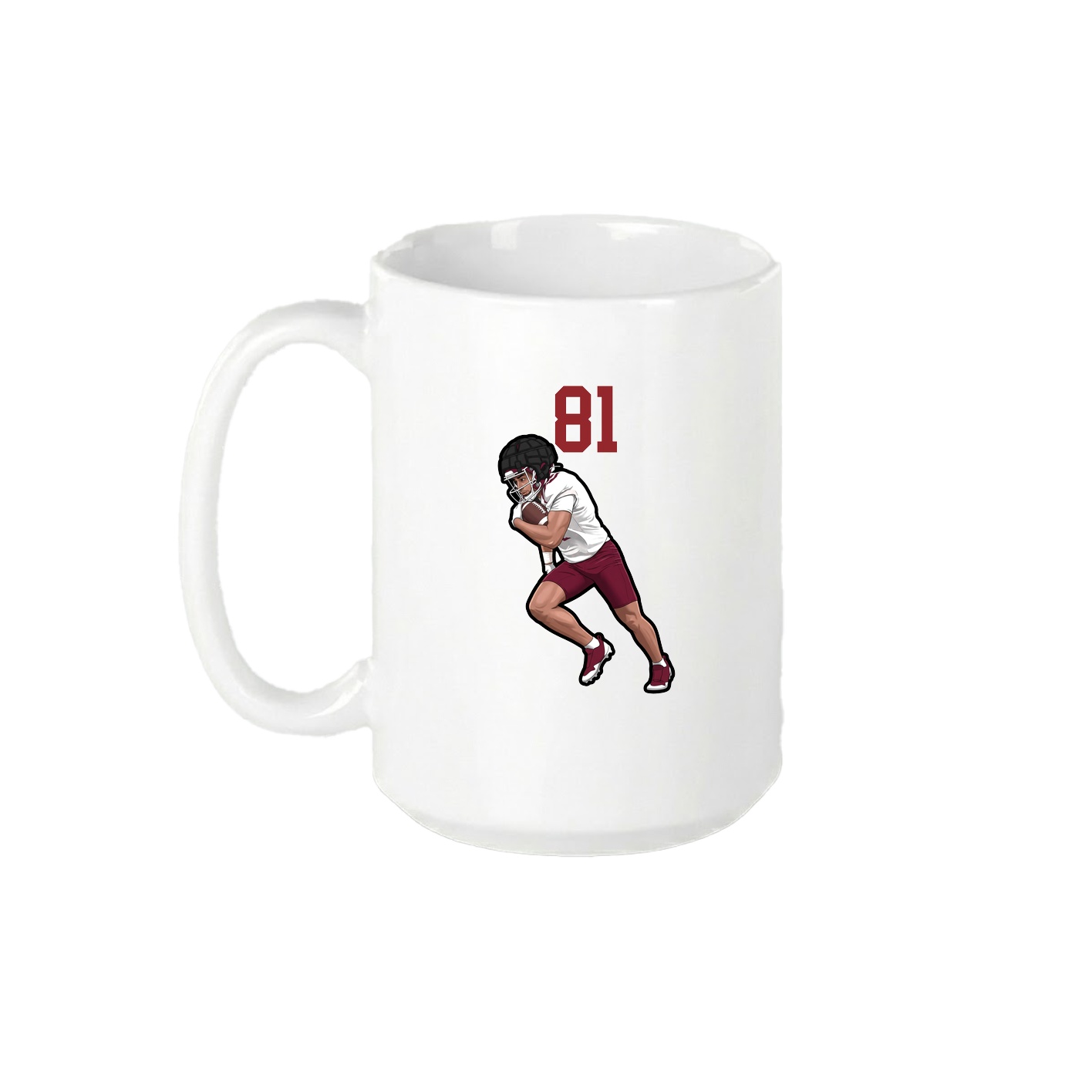 15oz Coffee Mug — Number Top in White