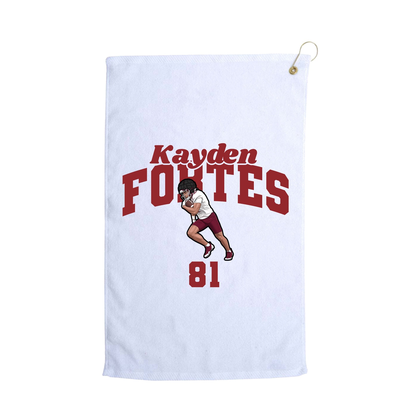Golf Towel — Signature Arch in White
