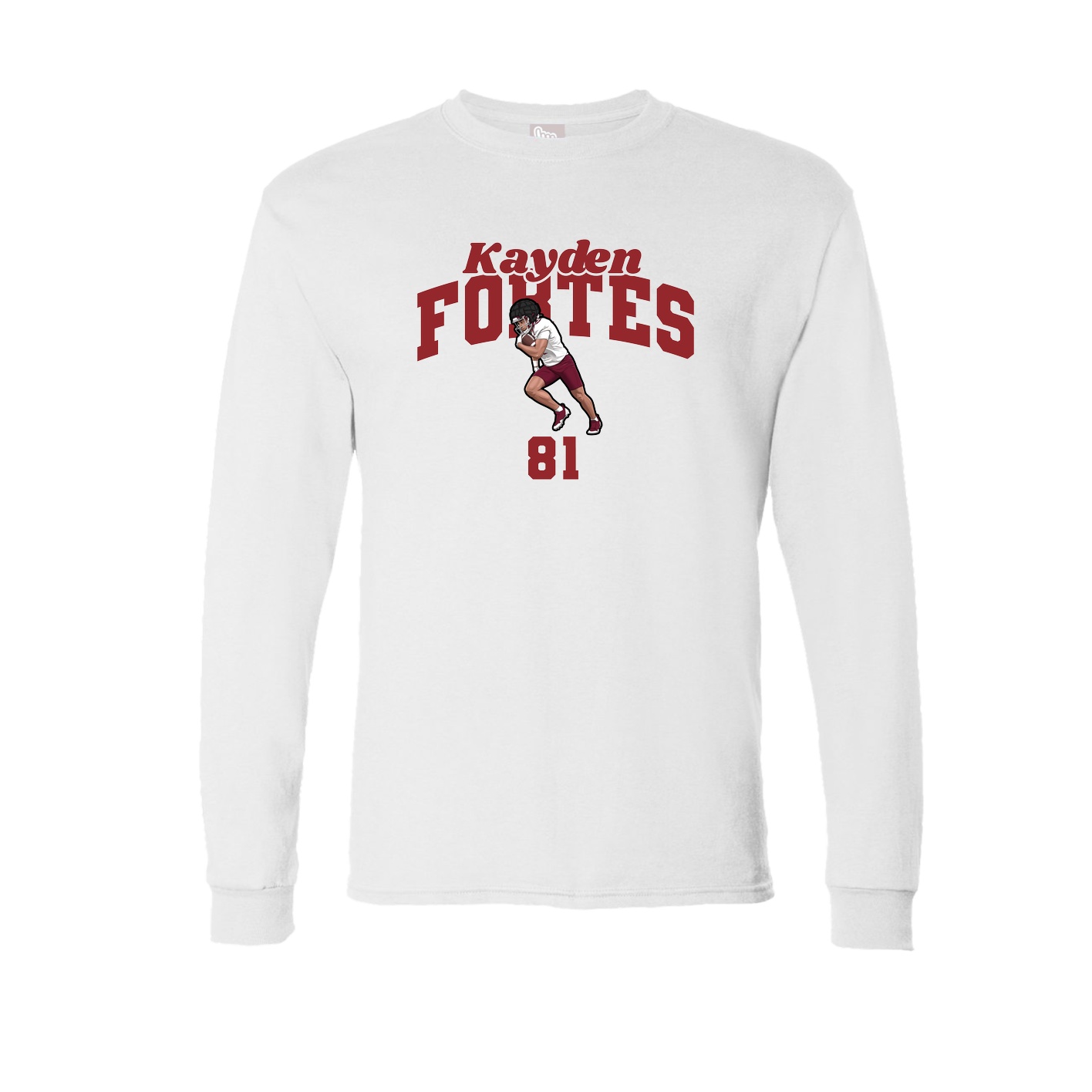 Long Sleeve Tee — Signature Arch in White