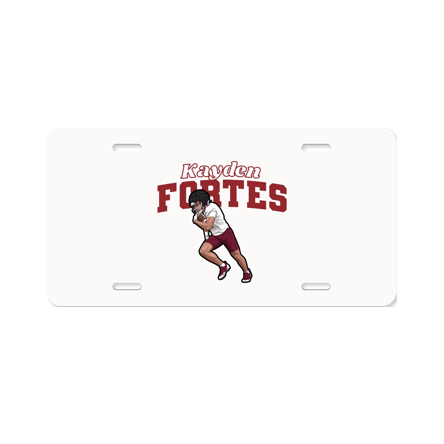 License Plate — Name Arch in Classic