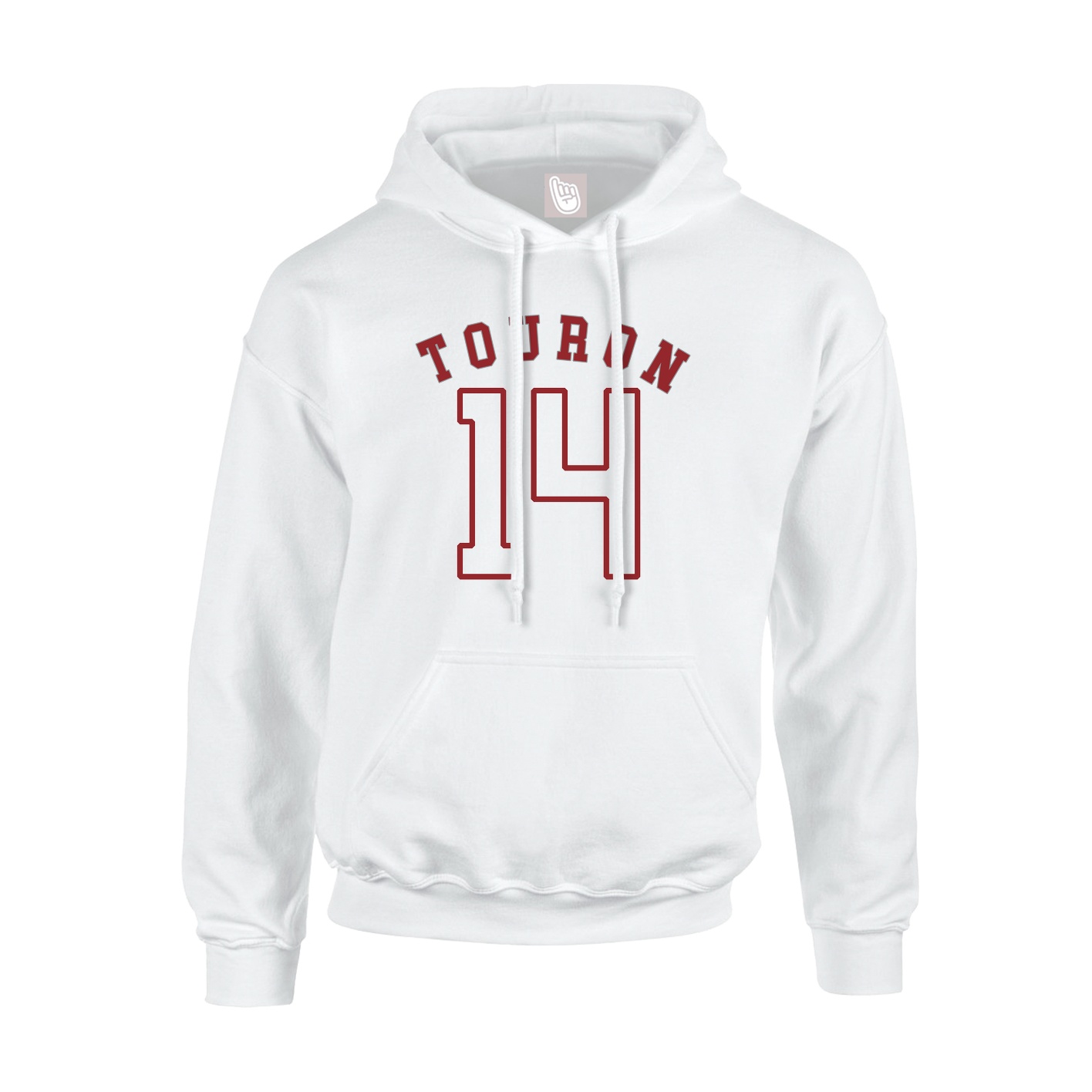 Youth Hoodie — Shirsey Arch in White