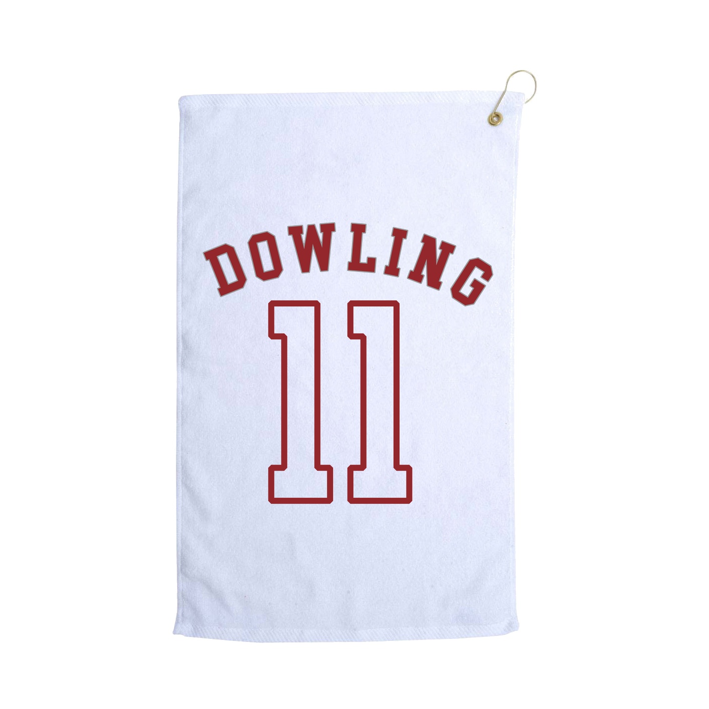 Golf Towel — Shirsey Arch in White