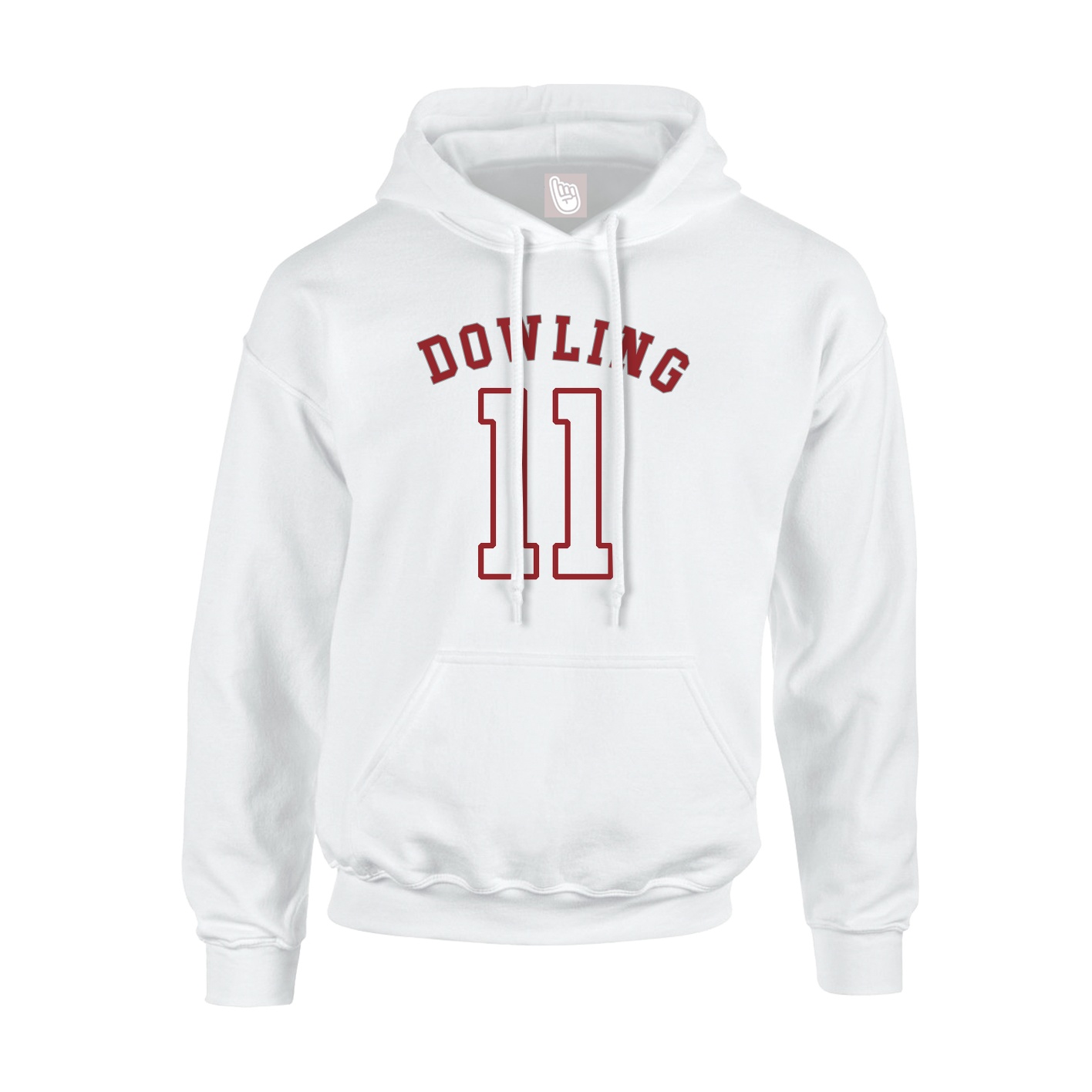 Youth Hoodie — Shirsey Arch in White