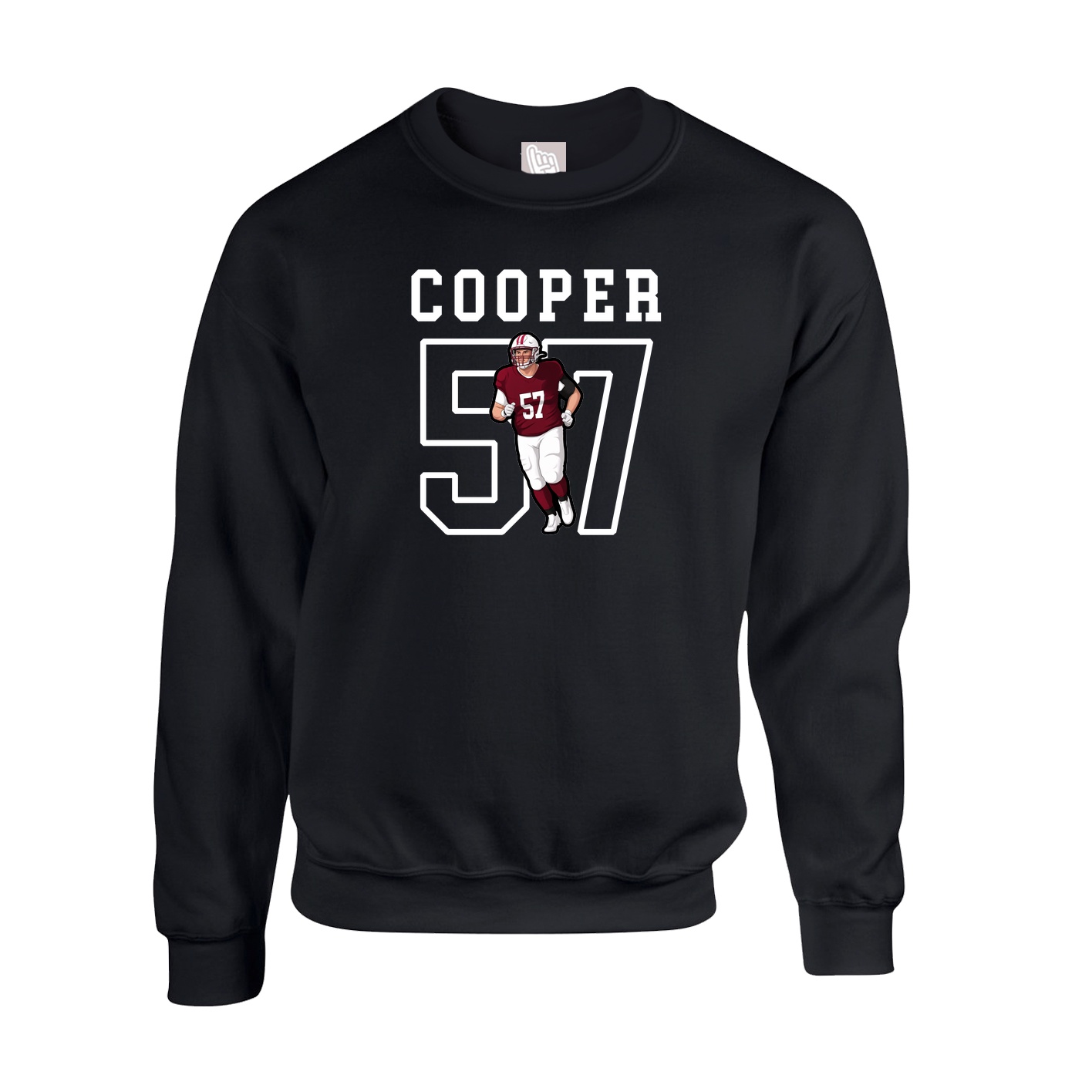 Fleece Crew — Shirsey in Black