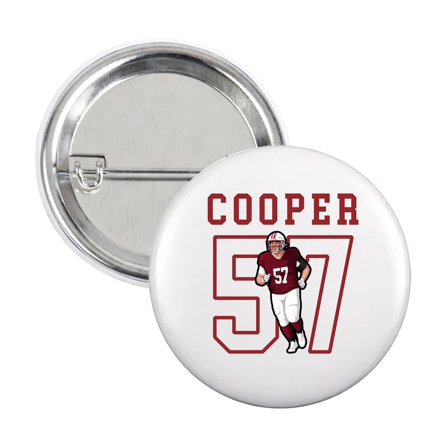 Game Day Button — Shirsey in White
