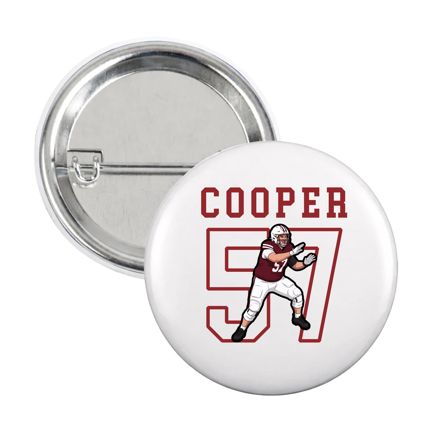 Game Day Button — Shirsey in White