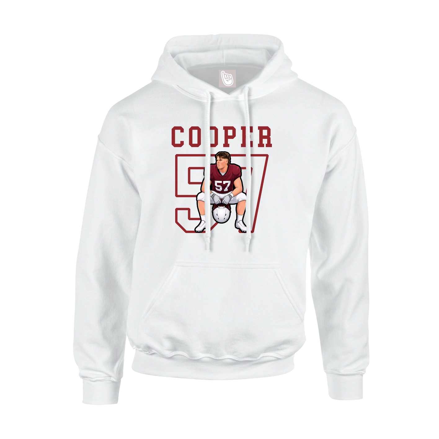 Hoodie — Shirsey in White