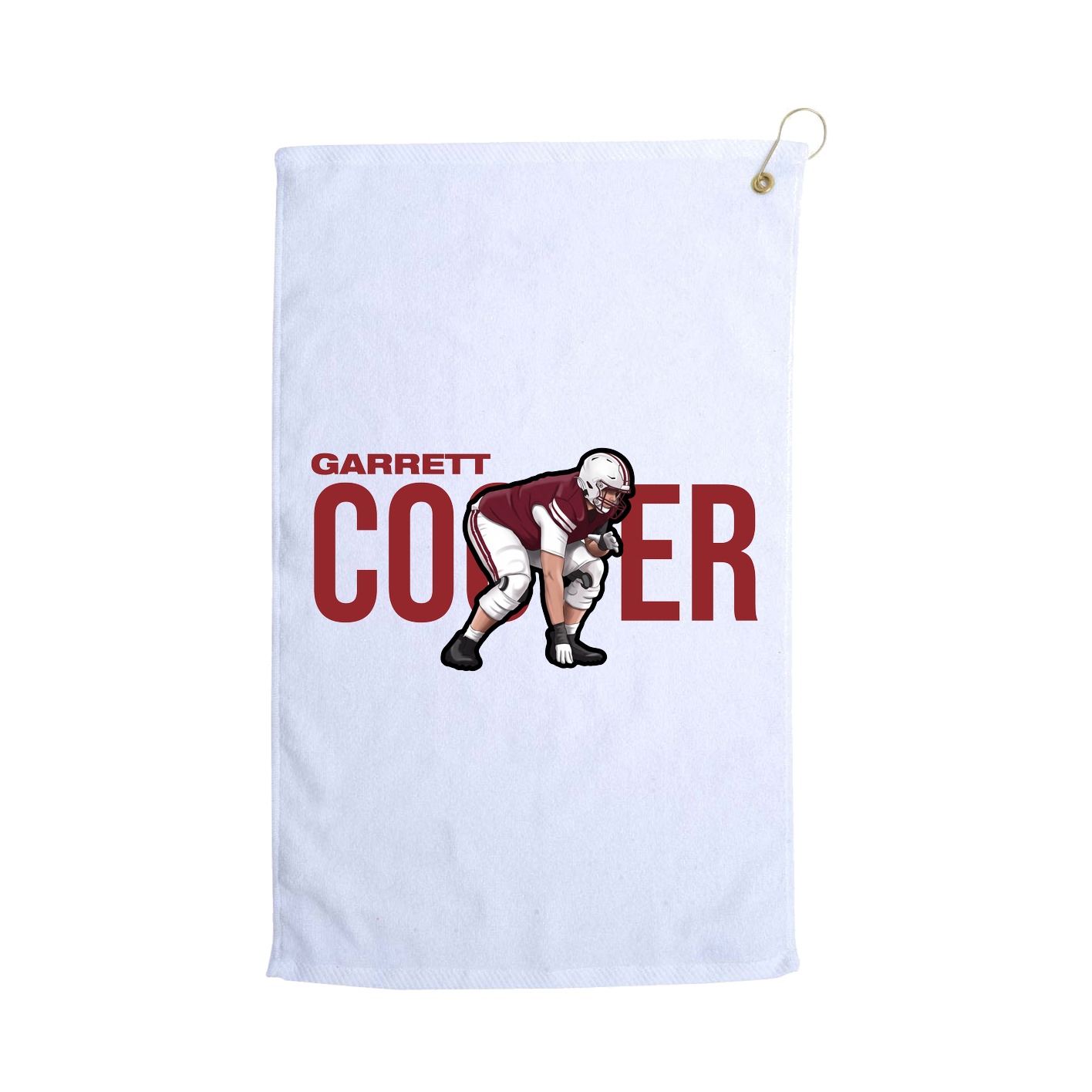 Golf Towel — Player Name in White