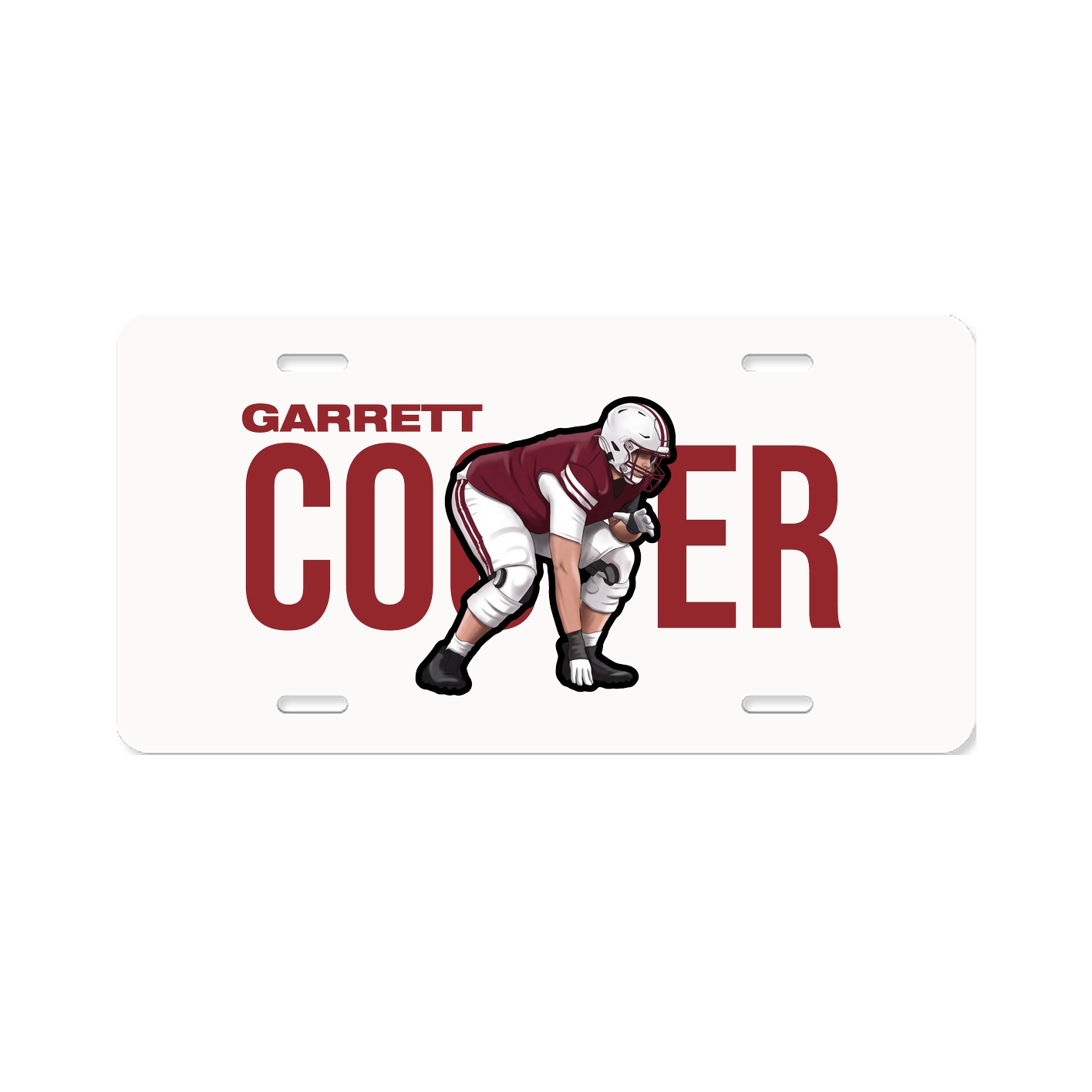 License Plate — Player Name in Classic