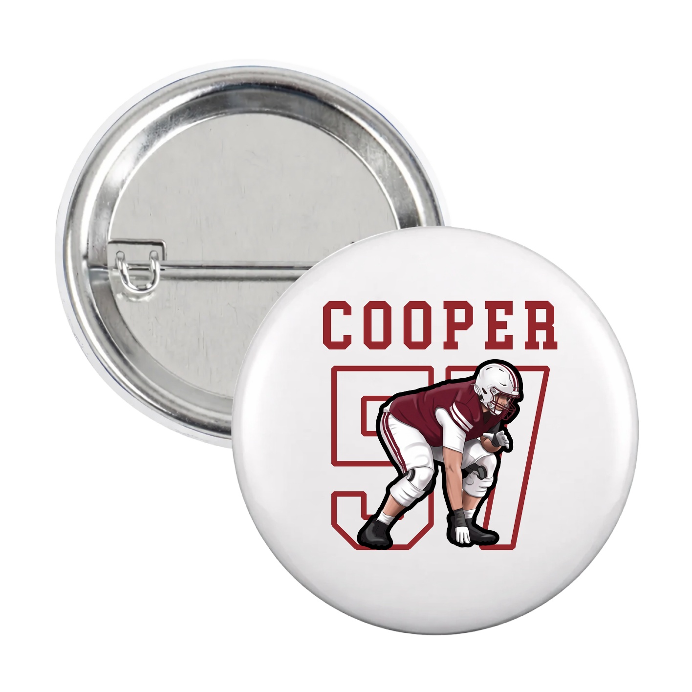 Game Day Button — Shirsey in White