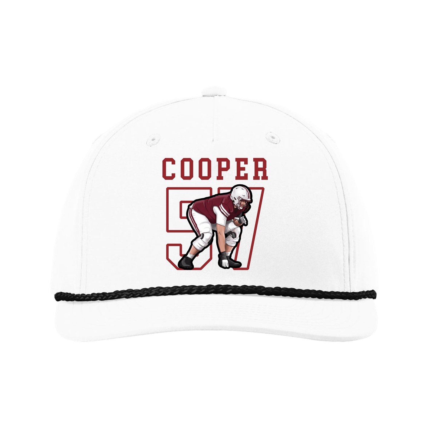 Five-Panel Classic Rope Cap — Shirsey in White