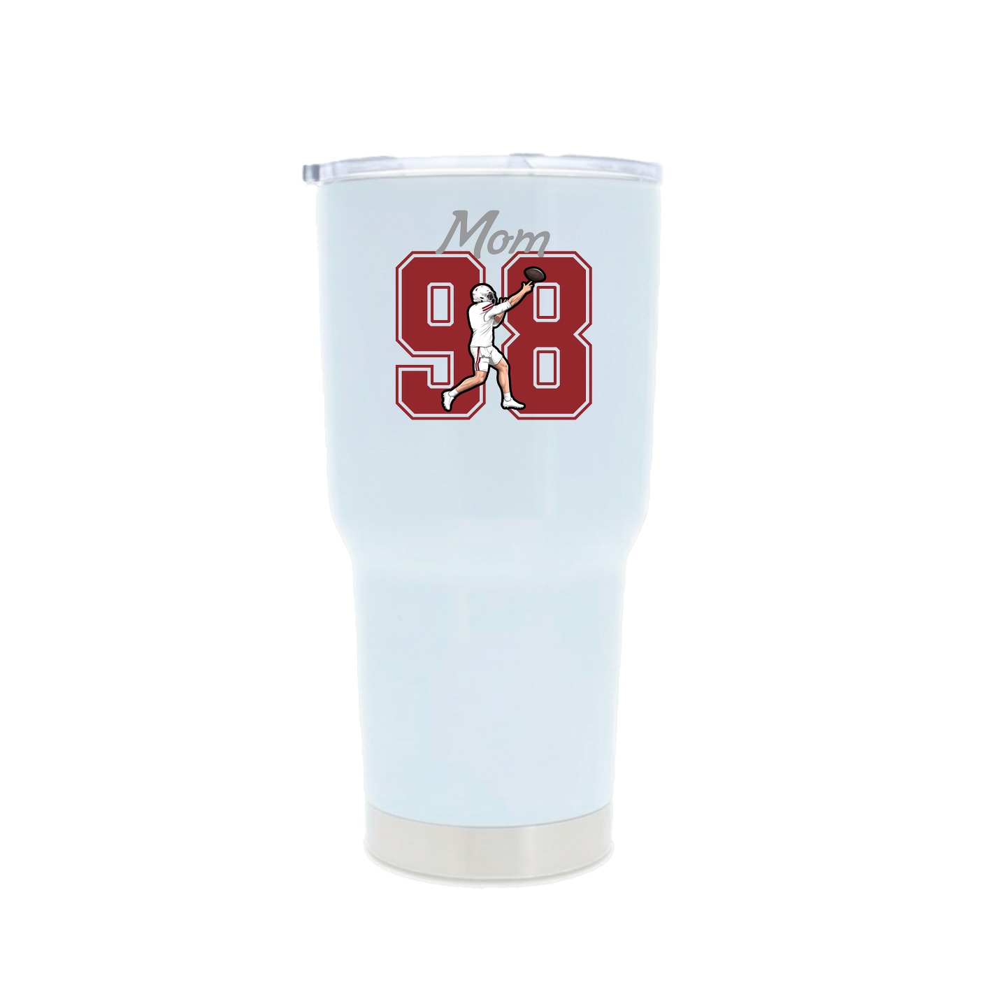 30oz Stainless Steel Tumbler — Mothers Day Shirsey in White