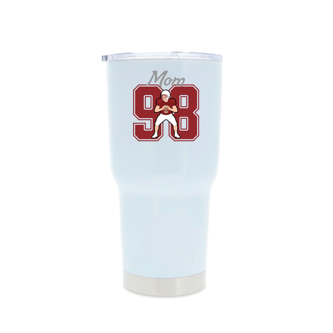30oz Stainless Steel Tumbler — Mothers Day Shirsey in White
