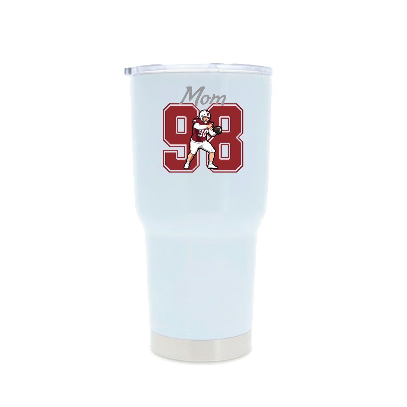 30oz Stainless Steel Tumbler — Mothers Day Shirsey in White