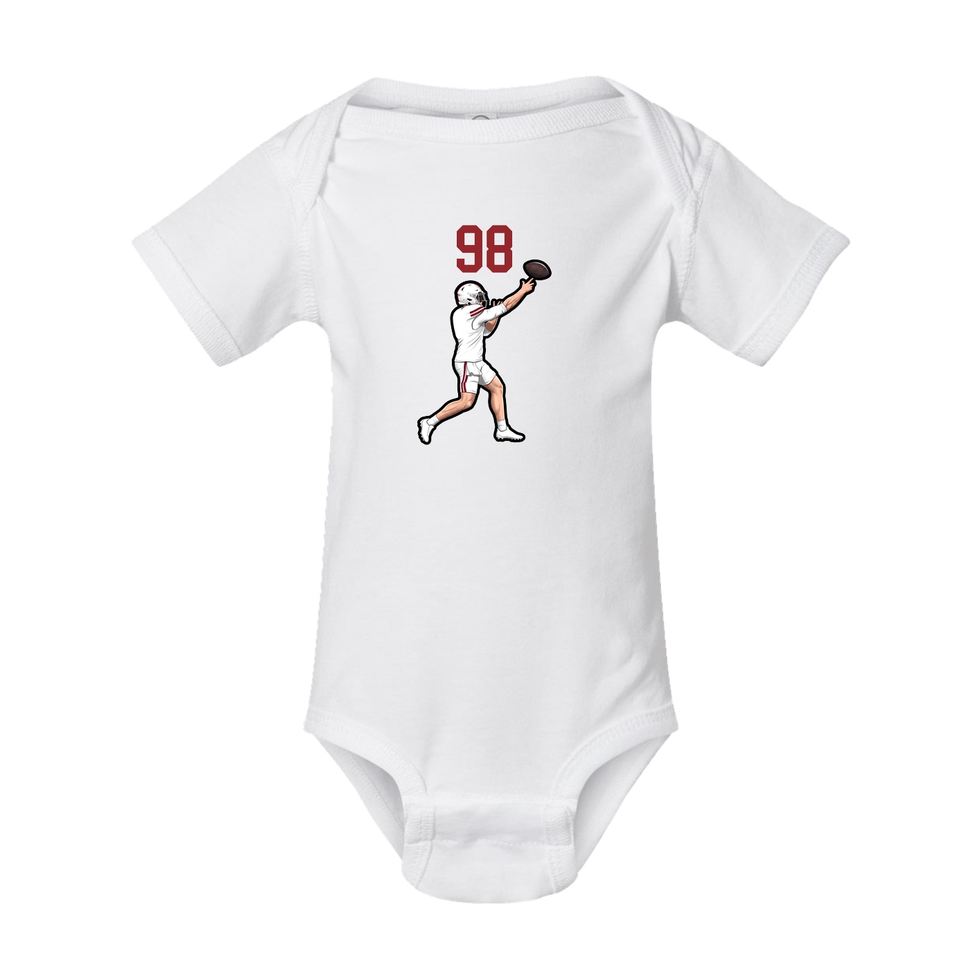 Baby Onesie — Number Top in White