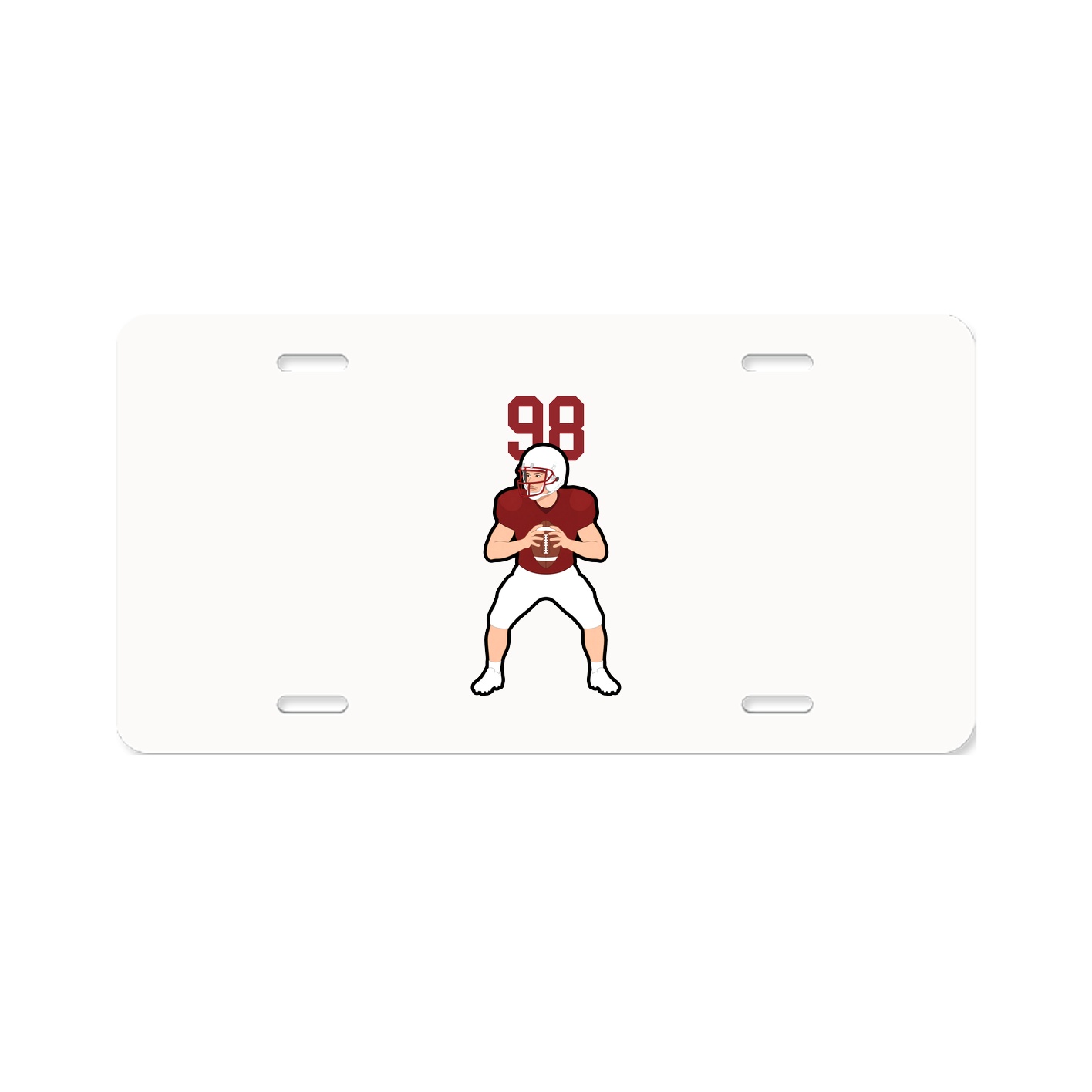 License Plate — Number Top in Classic