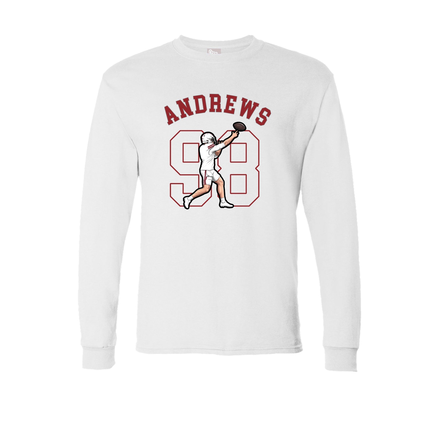 Long Sleeve Tee — Shirsey Arch in White