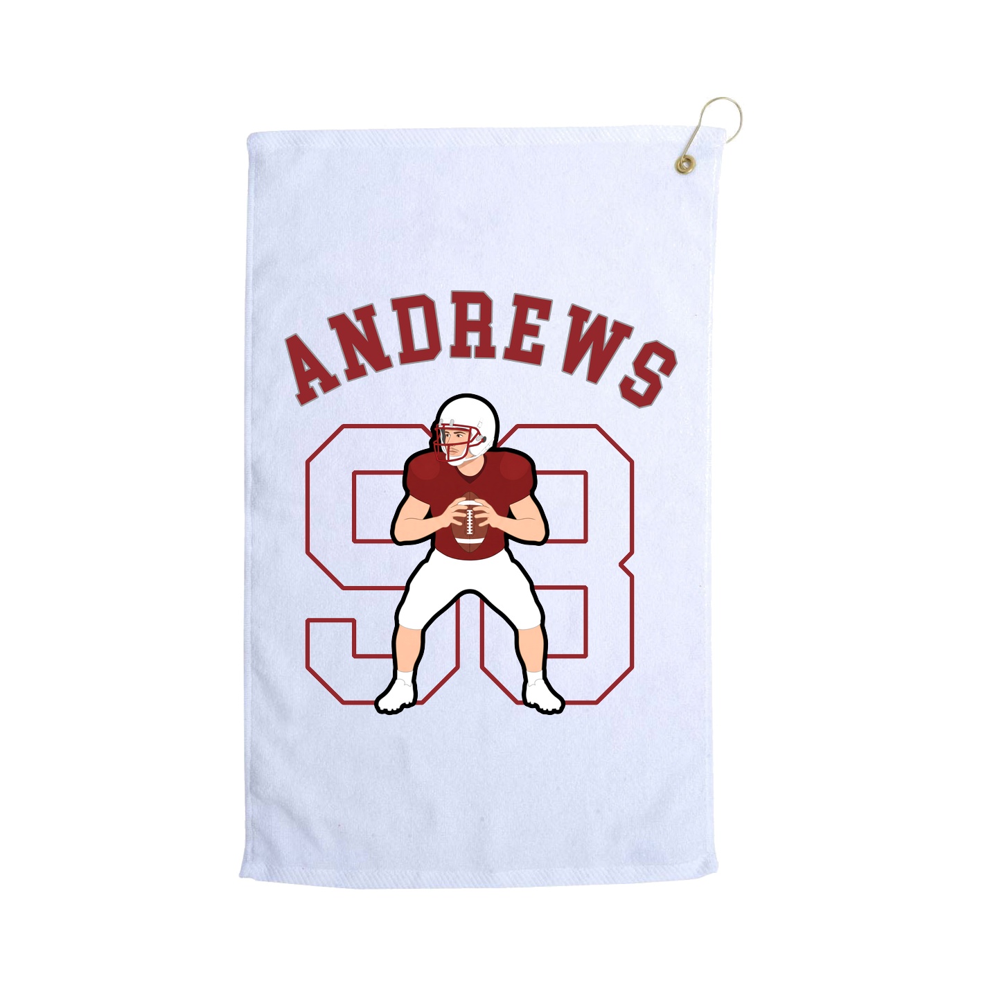 Golf Towel — Shirsey Arch in White