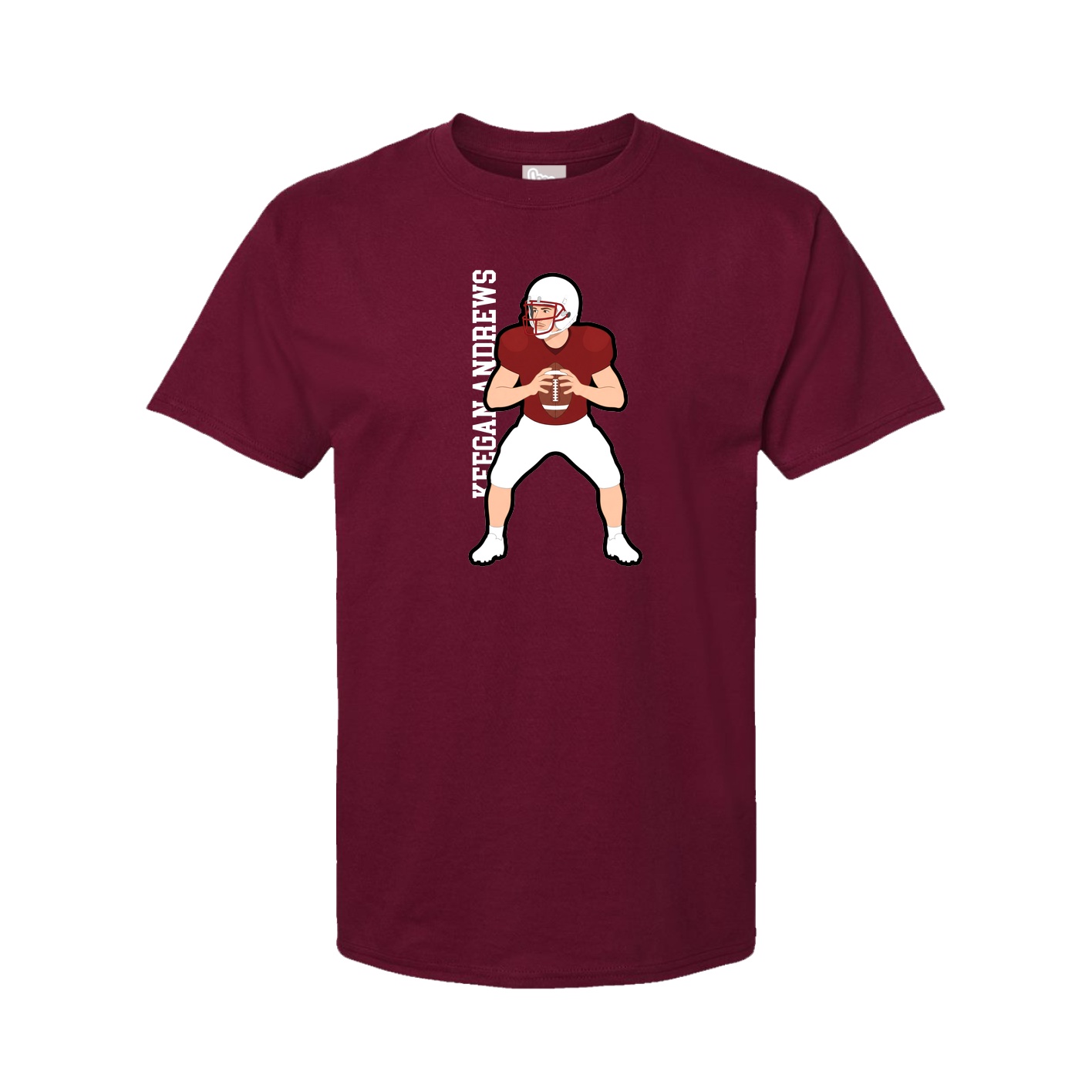Tee — Name Vertical in Cardinal
