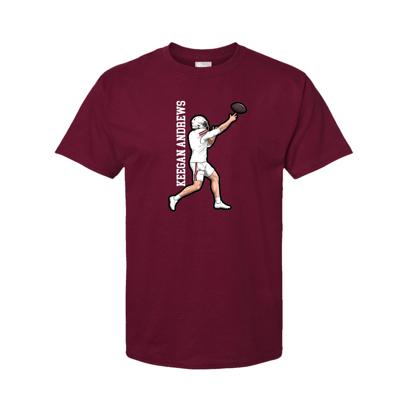 Tee — Name Vertical in Cardinal