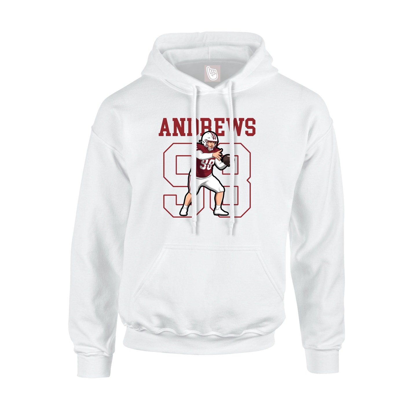 Youth Hoodie — Shirsey in White