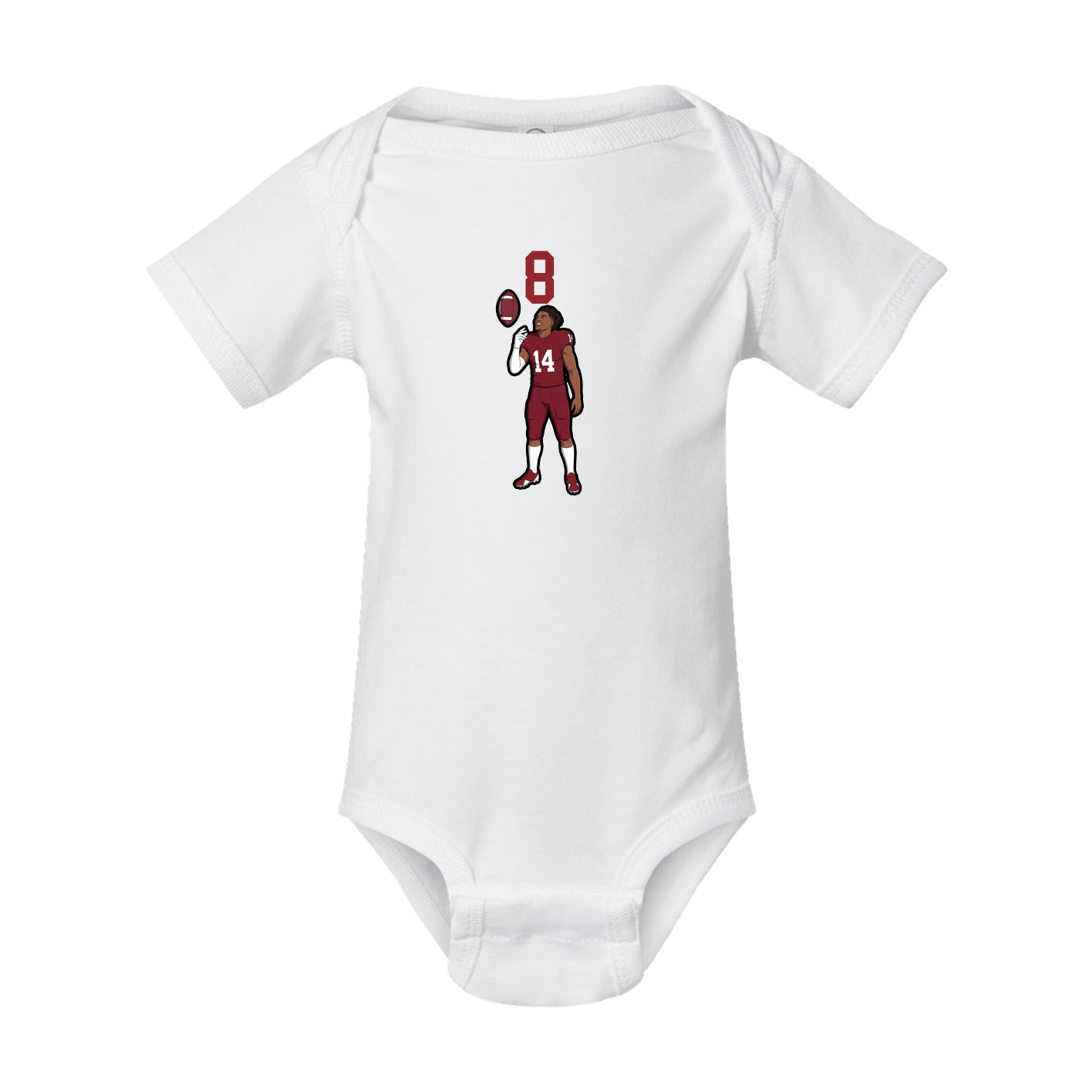 Baby Onesie — Number Top in White