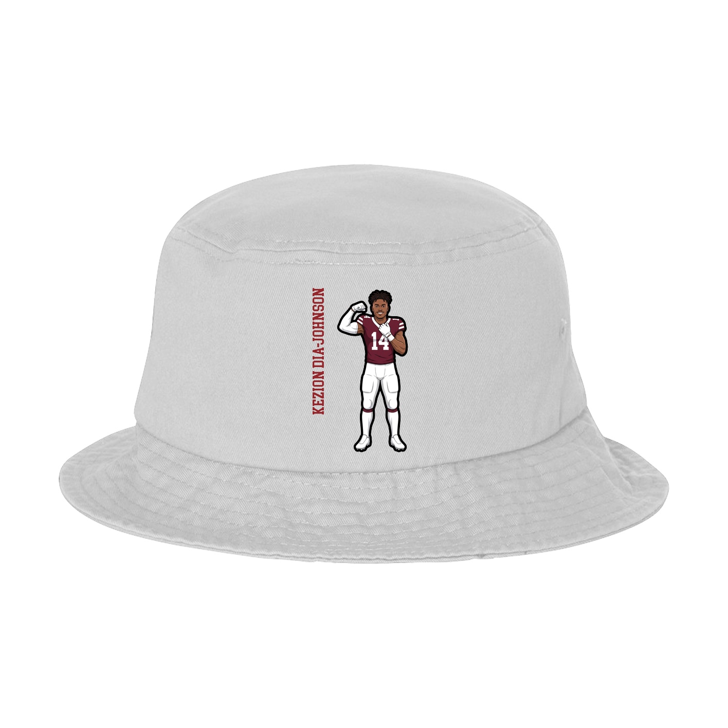 Bucket Cap — Name Vertical in White