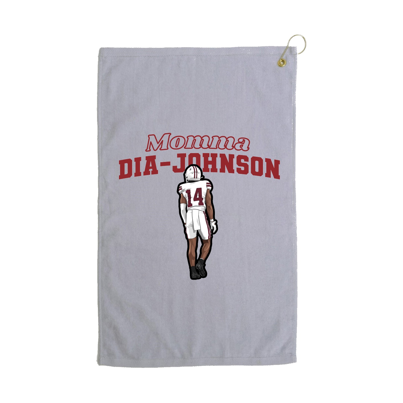 Golf Towel — Mothers Day Block in Grey