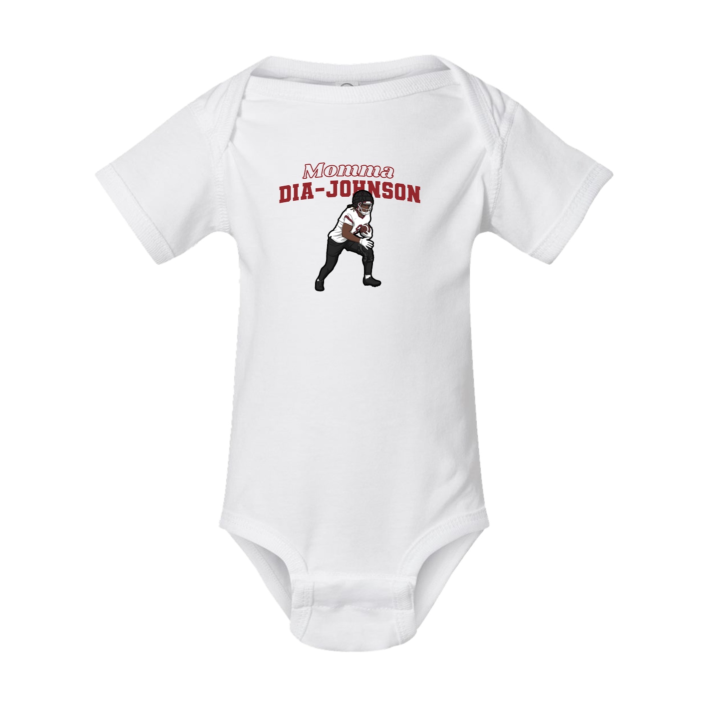 Baby Onesie — Mothers Day Block in White