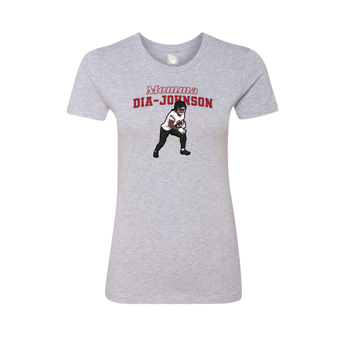 Womens Tee — Mothers Day Block in Grey