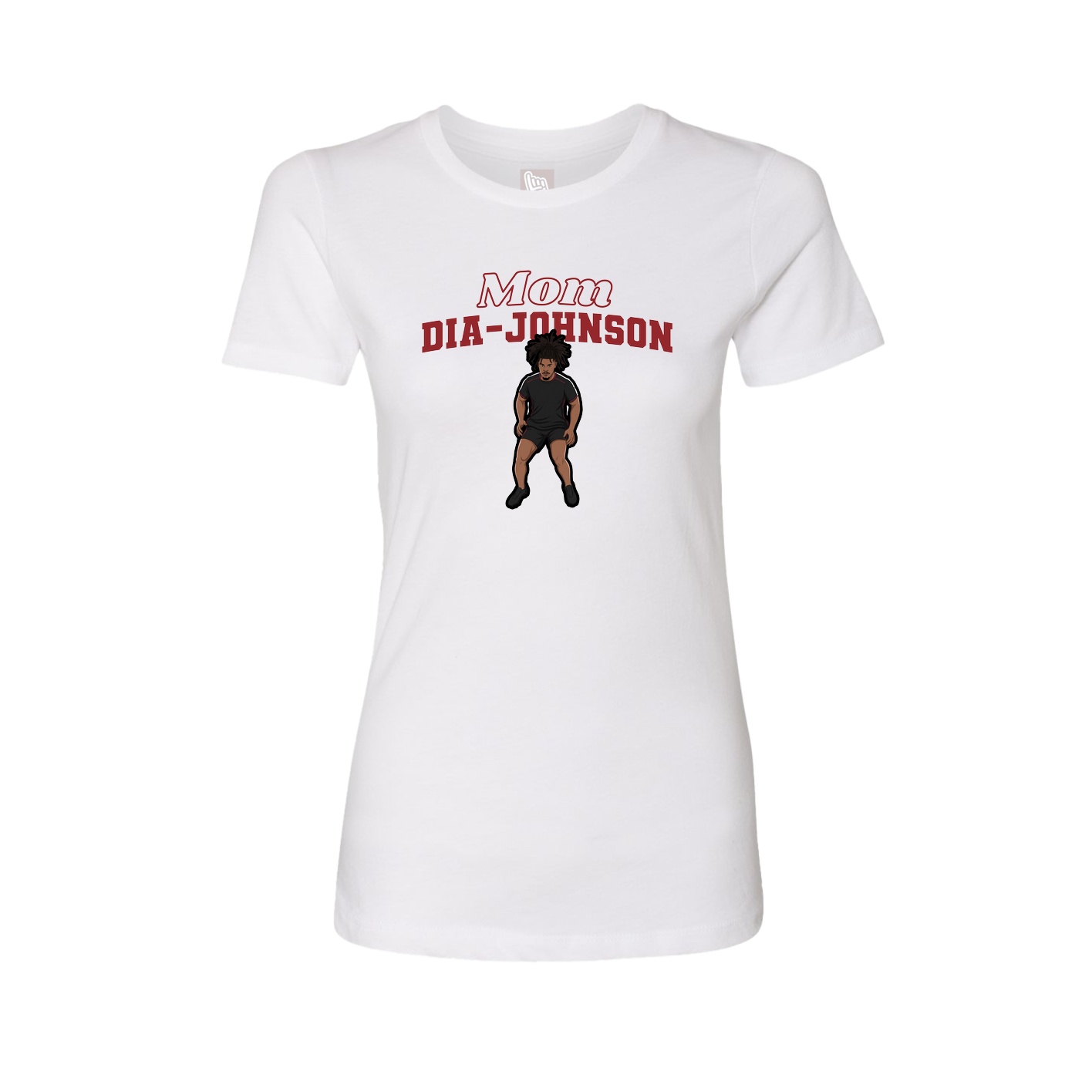 Womens Tee — Mothers Day Block in White