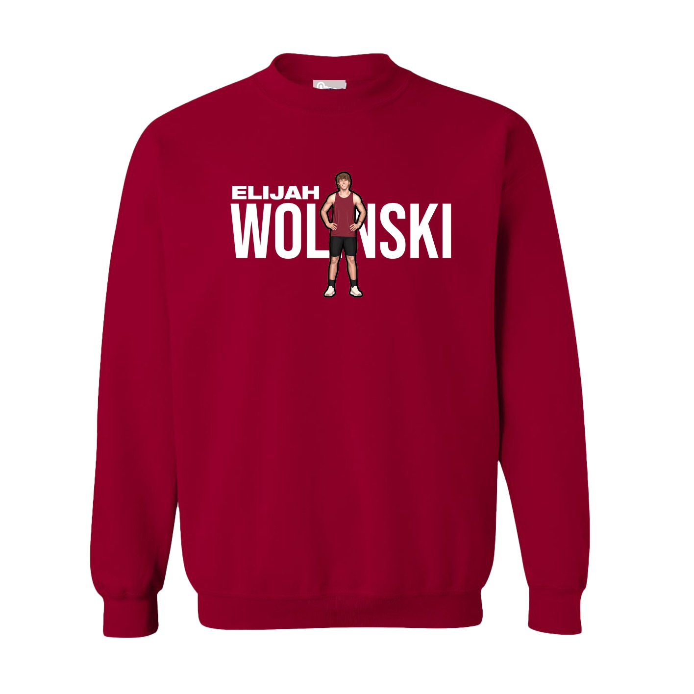 Fleece Crew — Player Name in Cardinal
