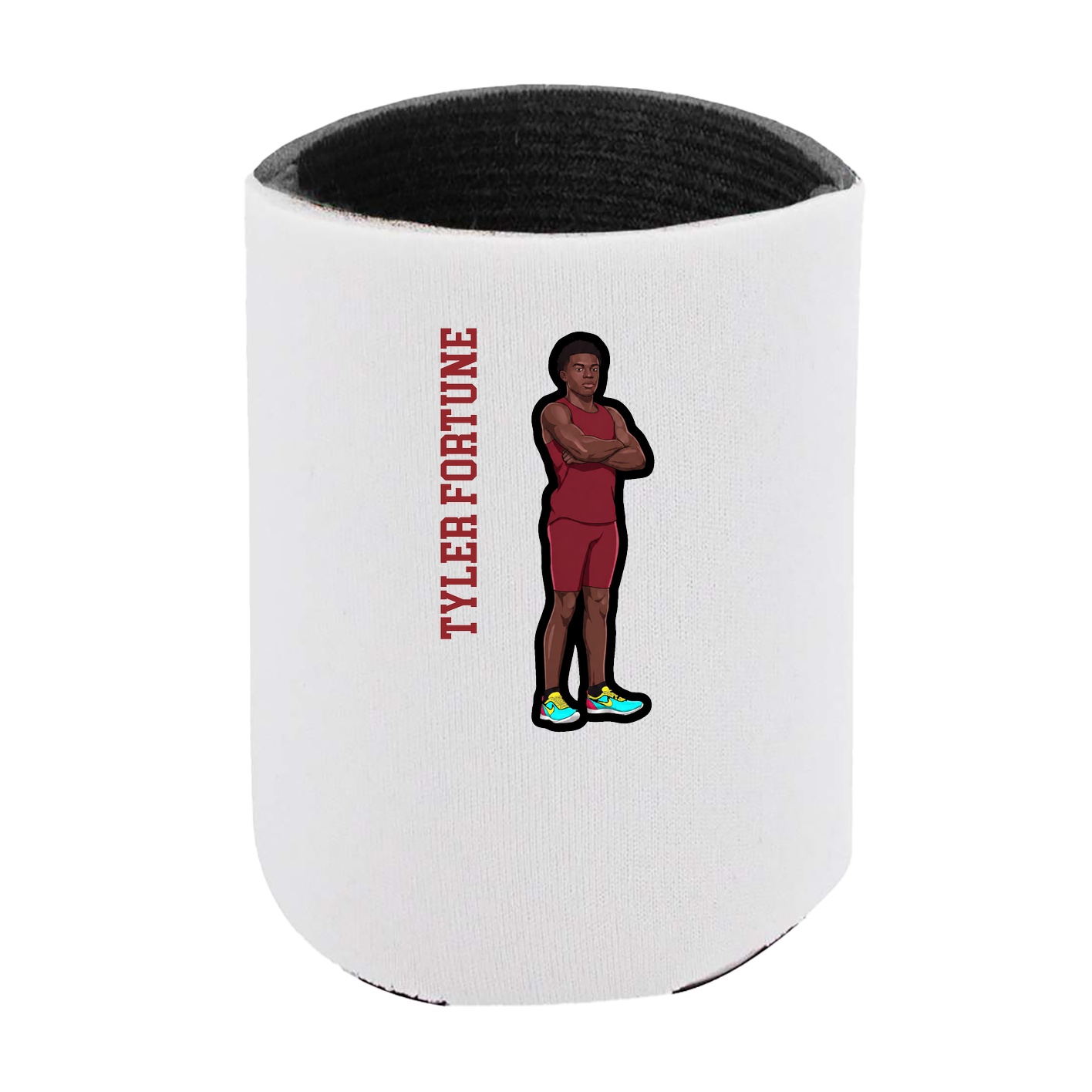 Can Holder — Name Vertical in White