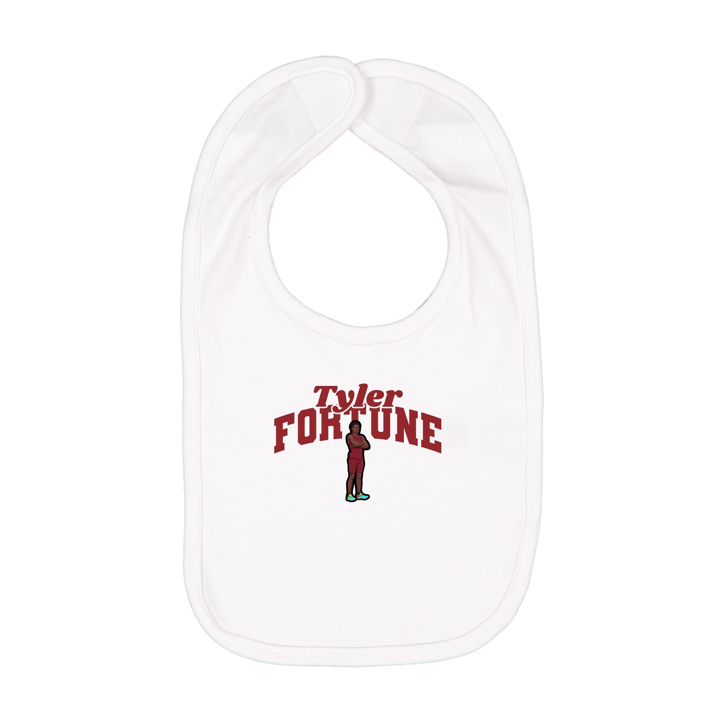 Infant Bib — Signature Arch in White