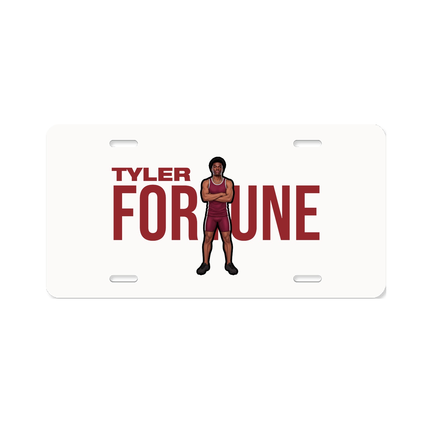 License Plate — Player Name in Classic
