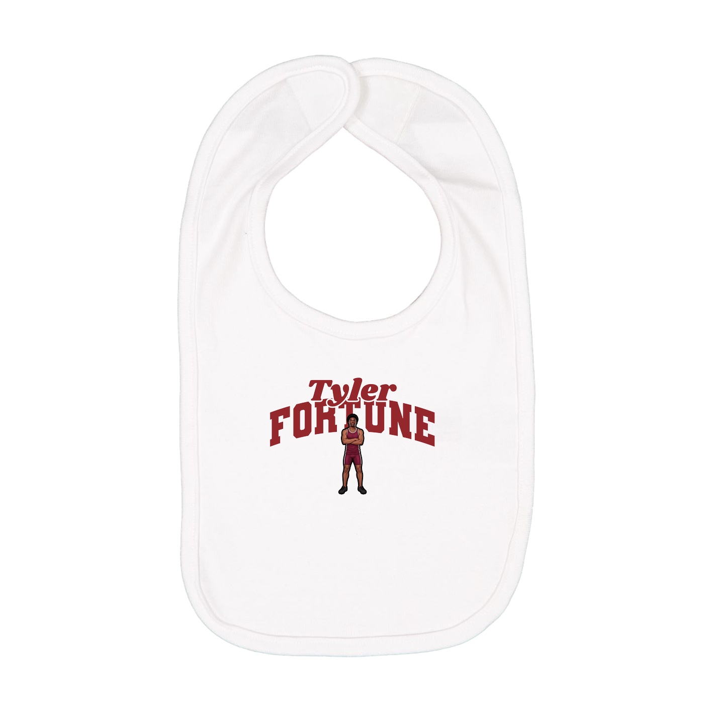 Infant Bib — Signature Arch in White