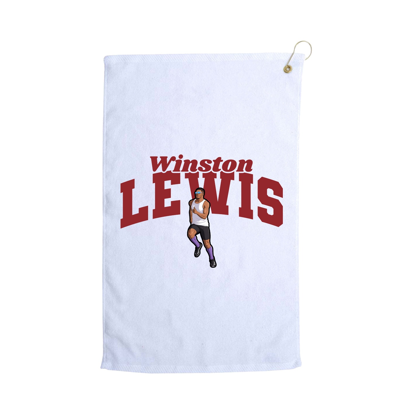 Golf Towel — Signature Arch in White