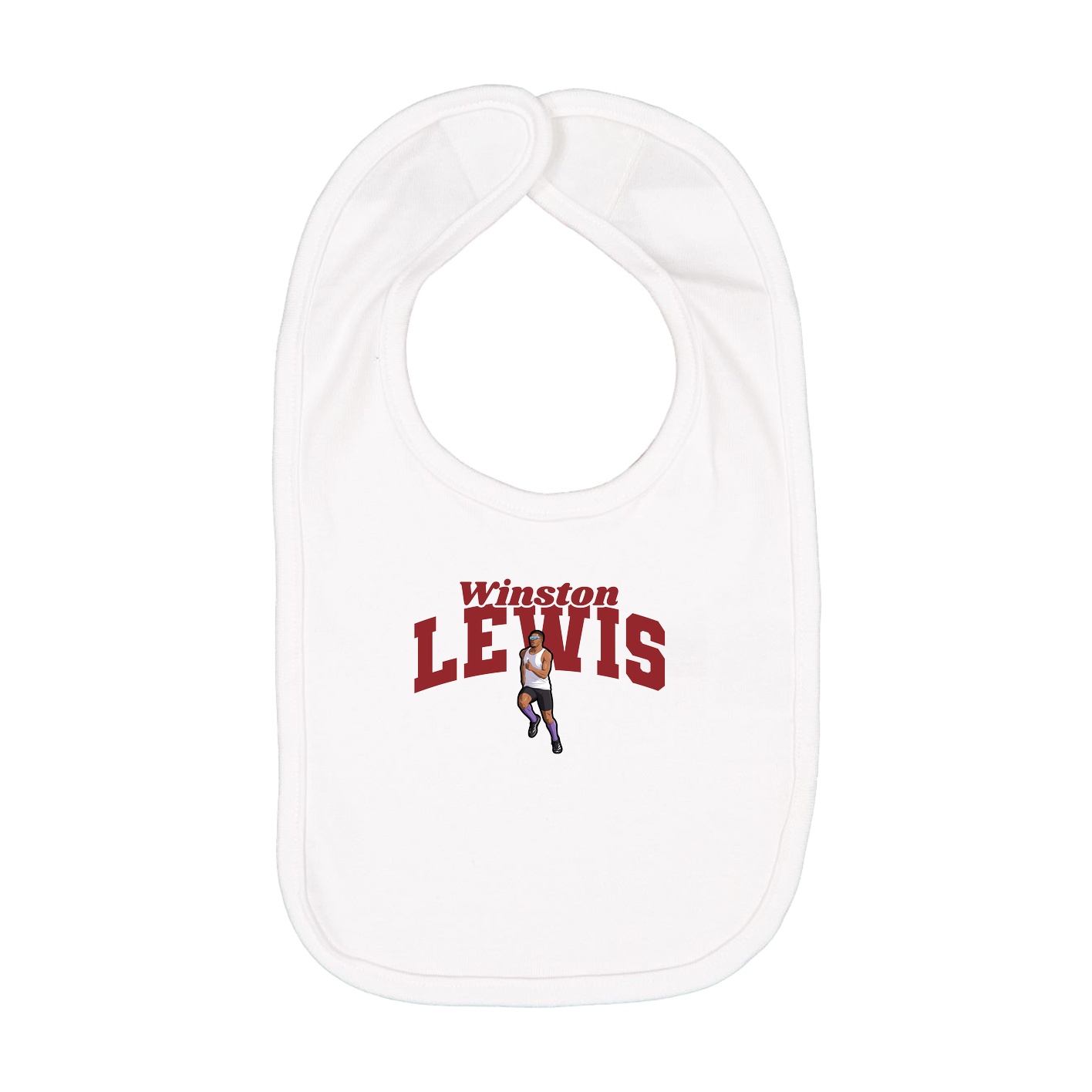 Infant Bib — Signature Arch in White