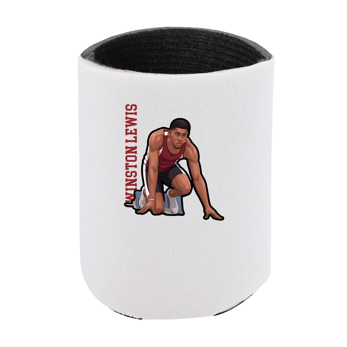 Can Holder — Name Vertical in White