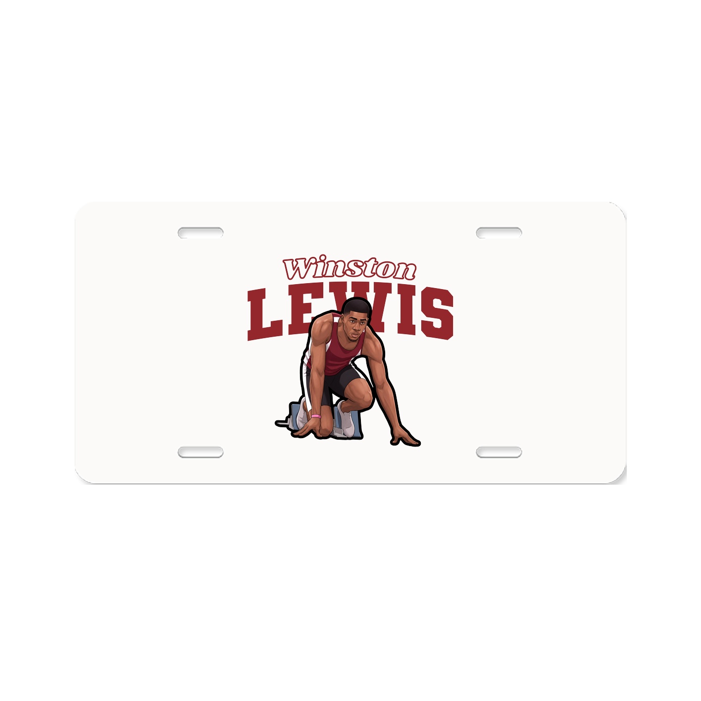 License Plate — Name Arch in Classic