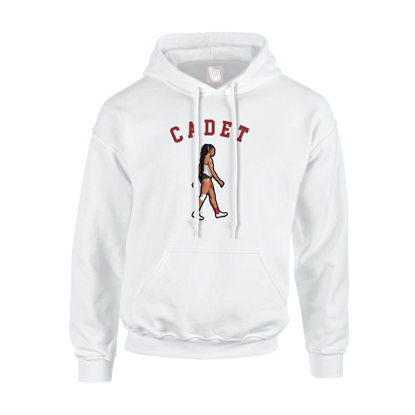 Youth Hoodie — Shirsey Arch in White