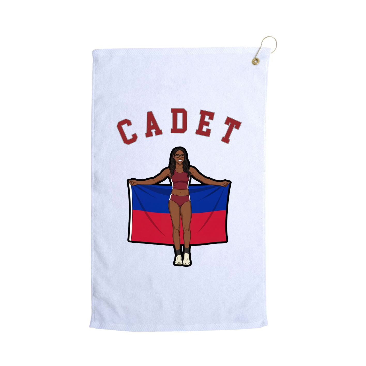 Golf Towel — Shirsey Arch in White