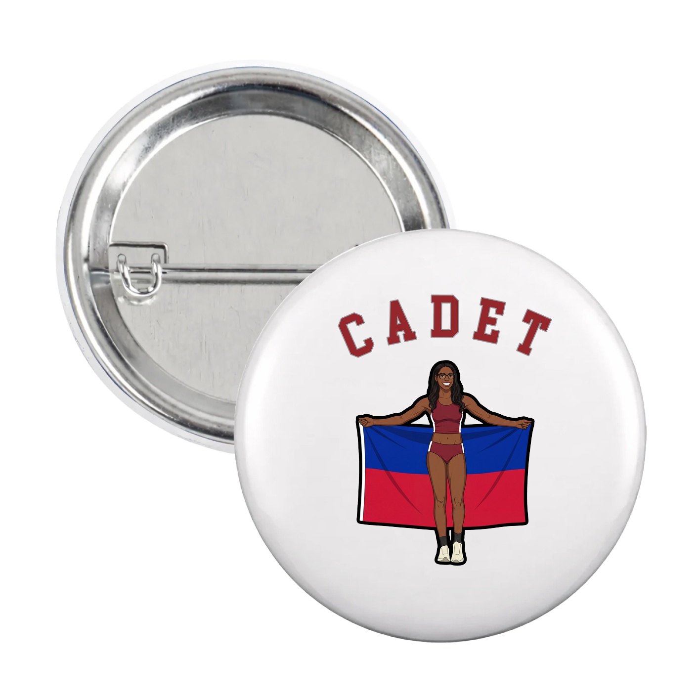 Game Day Button — Shirsey Arch in White